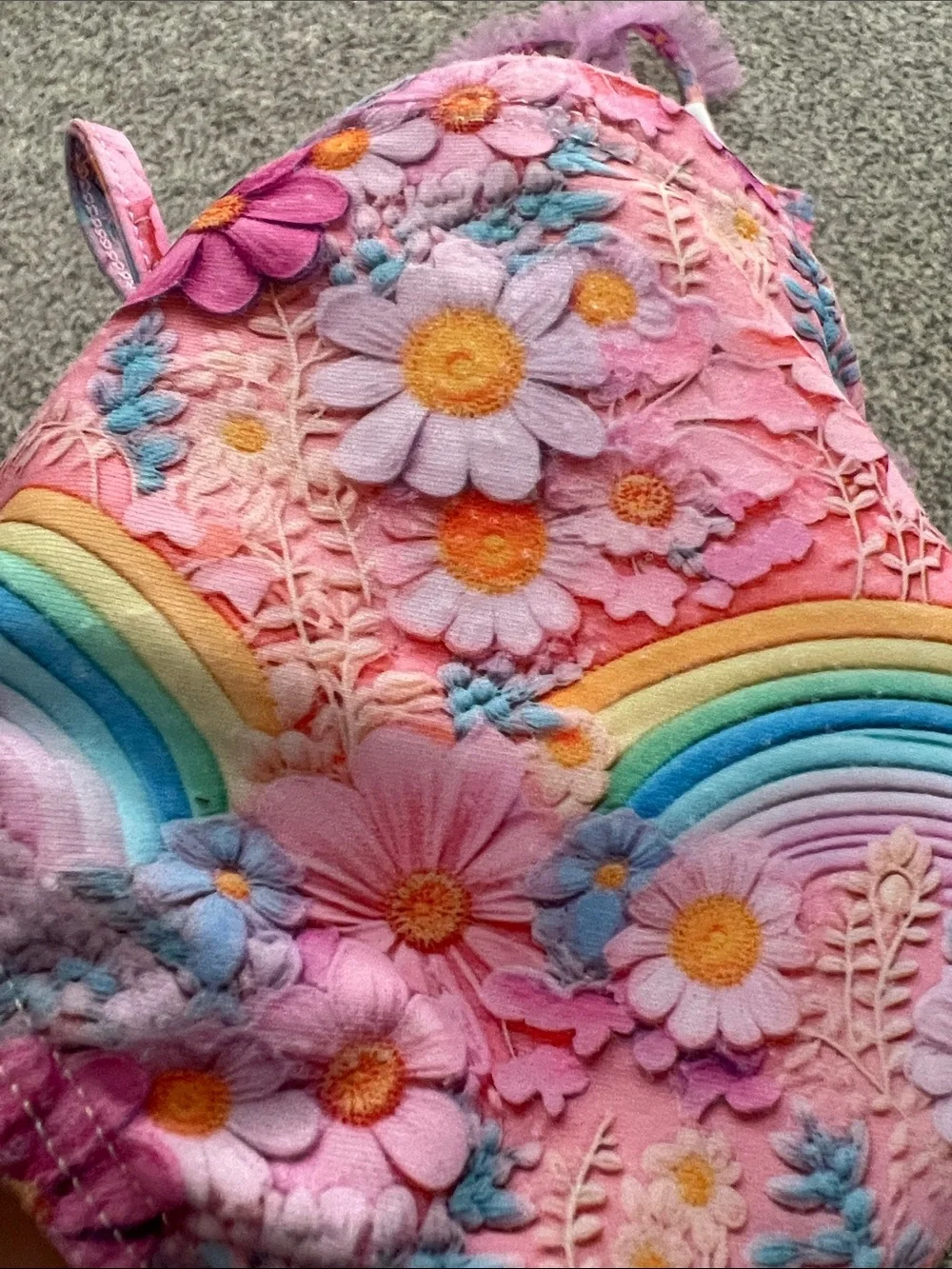 Adorable Cheeky Plum swimsuit with tulle, size 5T